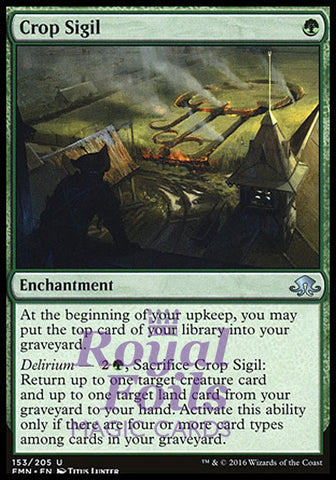 Crop Sigil 2x FOIL EMN MTG Eldritch Moon Uncommon MINT green
