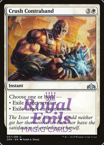 Crush Contraband 2x FOIL GRN MTG Guilds of Ravnica Uncommon MINT white