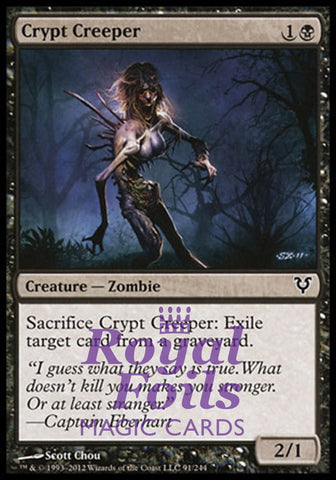 **6x FOIL Crypt Creeper** AVR MTG Avacyn Restored Common VF black