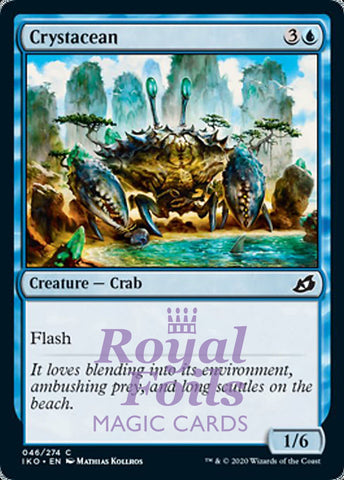 Crystacean 4x FOIL IKO MTG Ikoria Common MINT blue