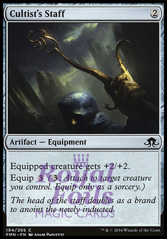 Cultist's Staff 4x FOIL EMN MTG Eldritch Moon Common MINT artifact