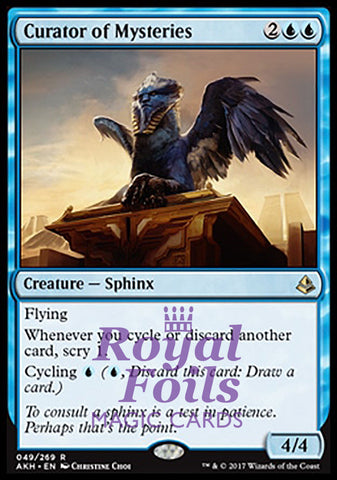 Curator of Mysteries 2x FOIL AKH MTG Amonkhet Rare MINT blue