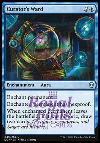 Curator's Ward 1x FOIL DOM MTG Dominaria Uncommon MINT blue