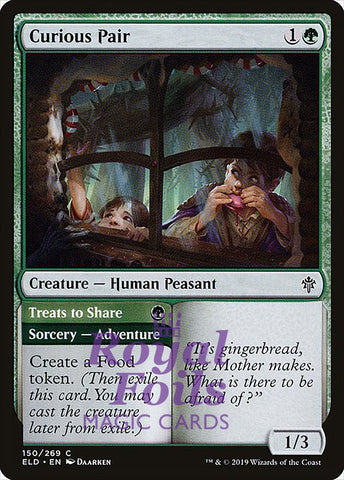 Curious Pair 3x FOIL ELD MTG Throne of Eldraine Common MINT green