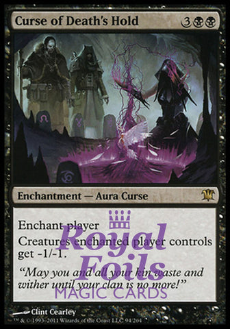 Curse of Death's Hold 1x FOIL ISD MTG Innistrad Rare MINT black