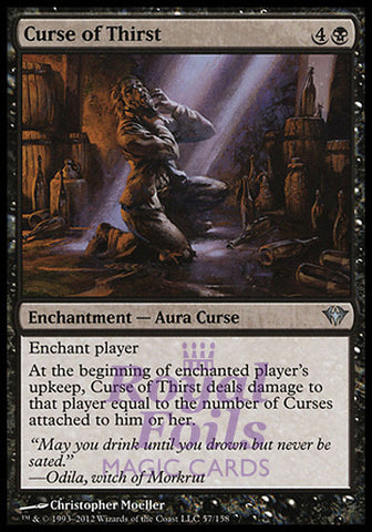 **1x FOIL Curse of Thirst** DKA MTG Dark Ascension Uncommon MINT black