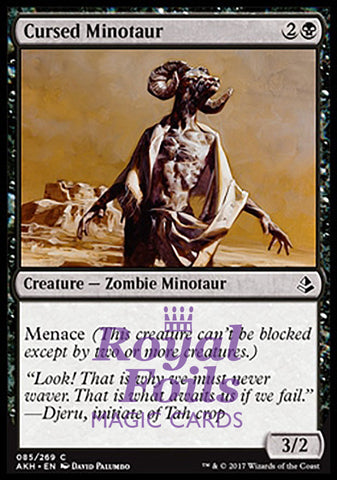 Cursed Minotaur 4x FOIL AKH MTG Amonkhet Common MINT black