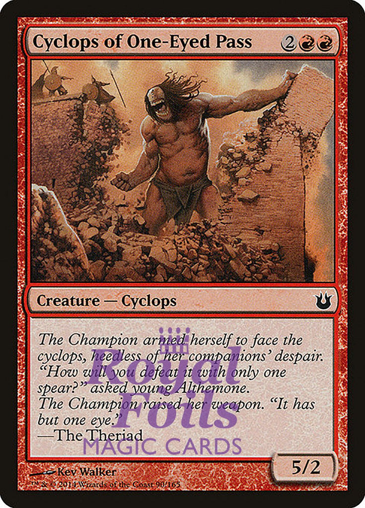 Cyclops of One-Eyed Pass 4x FOIL BNG MTG Born of the Gods Common MINT red