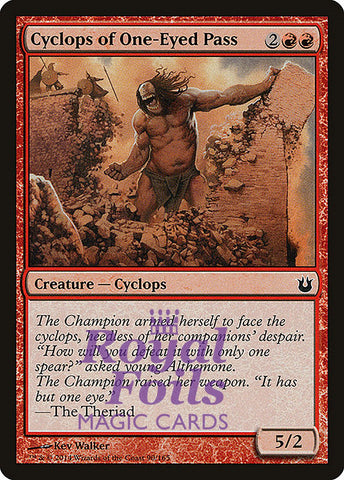 **4x FOIL Cyclops of One-Eyed Pass** BNG MTG Born of the Gods Common MINT red