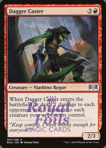 Dagger Caster 2x FOIL RNA MTG Ravnica Allegiance Uncommon MINT red
