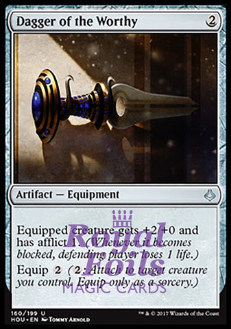 Dagger of the Worthy 2x FOIL HOU MTG Hour of Devastation Uncommon MINT artifact