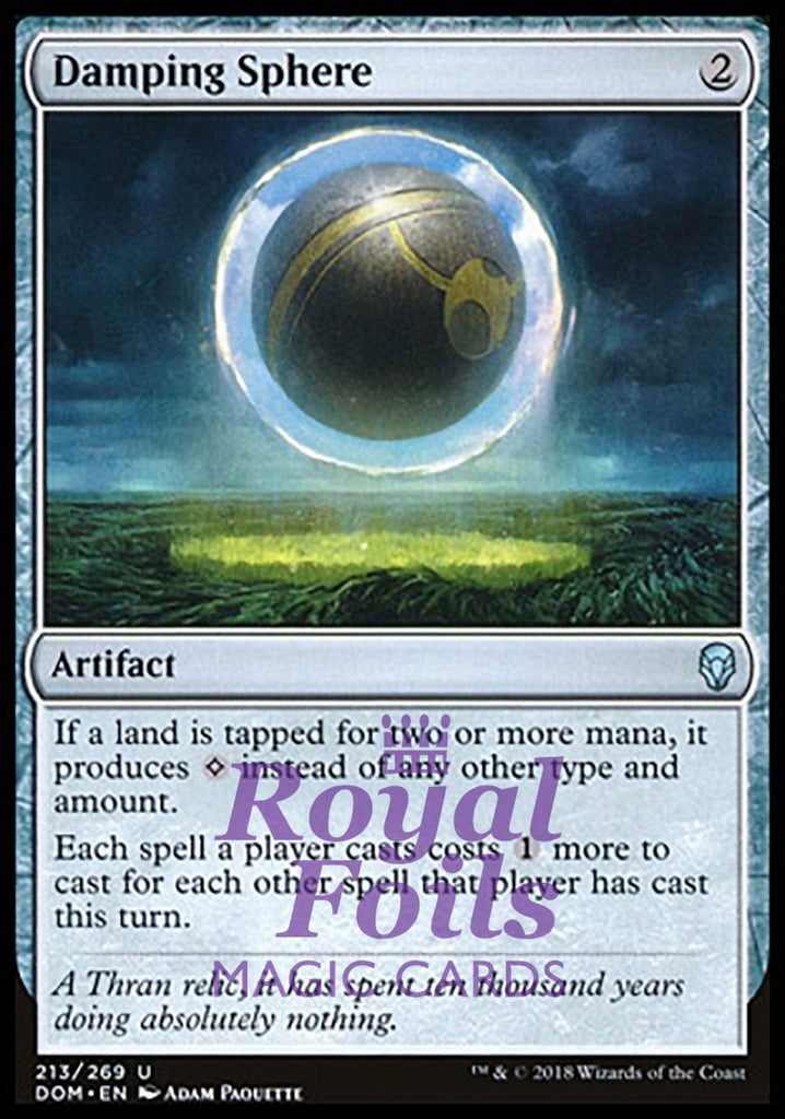 Damping Sphere 1x FOIL DOM MTG Dominaria Uncommon MINT artifact