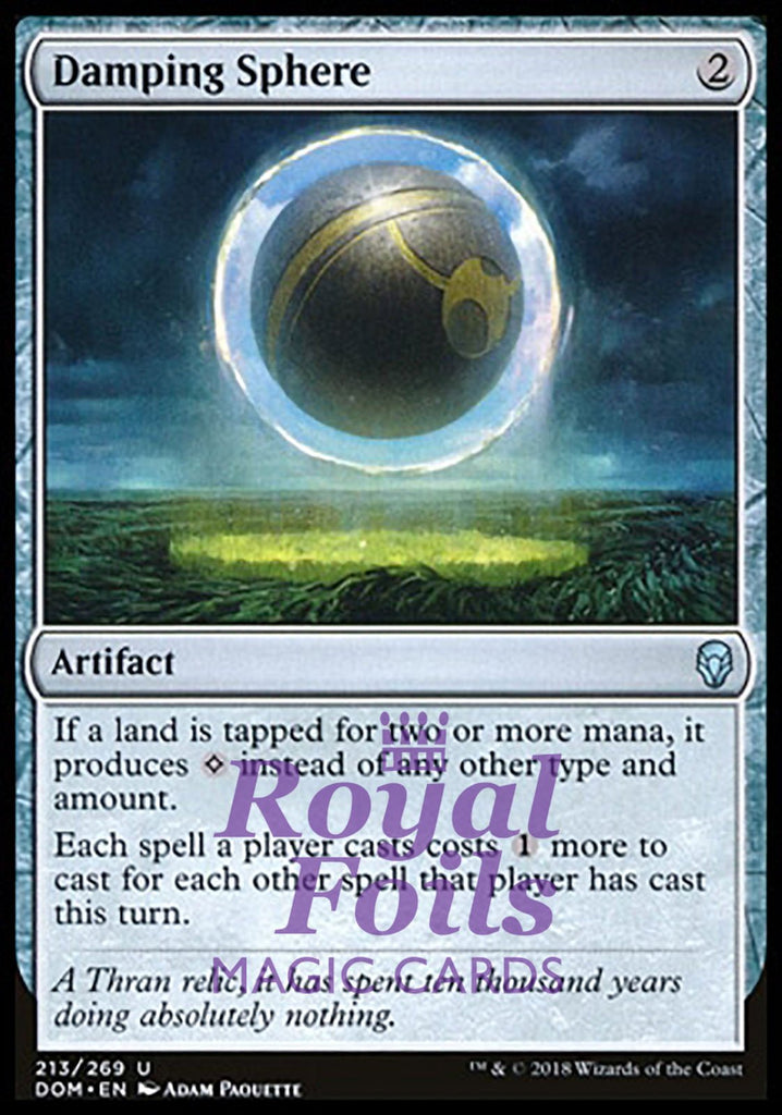 **1x FOIL Damping Sphere** DOM MTG Dominaria Uncommon MINT artifact
