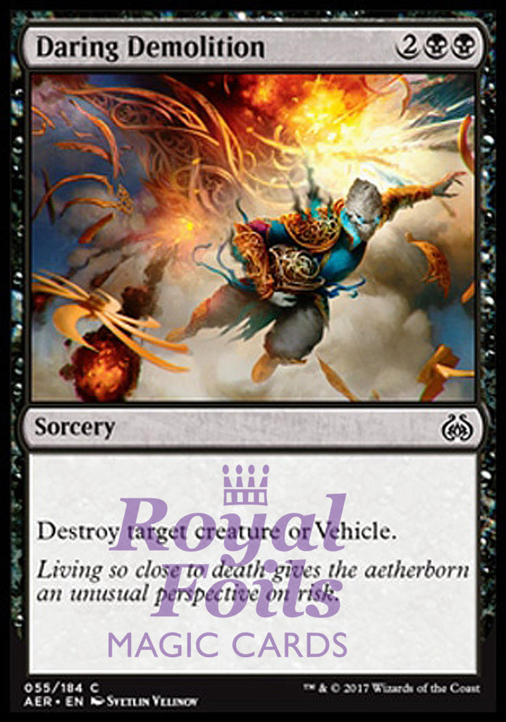 Daring Demolition 4x FOIL AER MTG Aether Revolt Common MINT black
