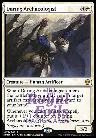 Daring Archaeologist 2x FOIL DOM MTG Dominaria Rare MINT white