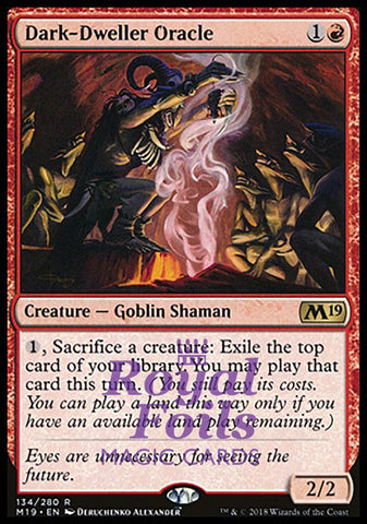 Dark-Dweller Oracle 2x FOIL M19 MTG Core Set 2019 Rare MINT red