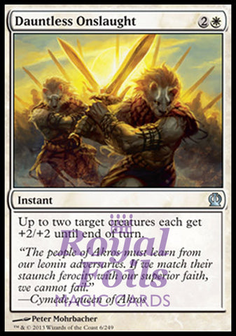 Dauntless Onslaught 4x FOIL THS MTG Theros Uncommon MINT white