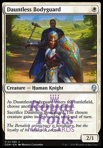 Dauntless Bodyguard 1x FOIL DOM MTG Dominaria Uncommon MINT white