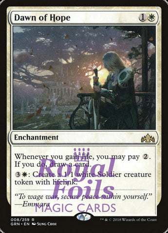 Dawn of Hope 1x FOIL GRN MTG Guilds of Ravnica Rare MINT white