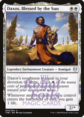 Daxos, Blessed by the Sun 4x FOIL THB MTG Theros Beyond Death Uncommon MINT white