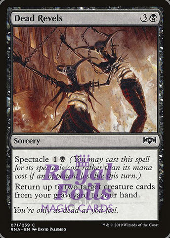 Dead Revels 2x FOIL RNA MTG Ravnica Allegiance Common MINT black