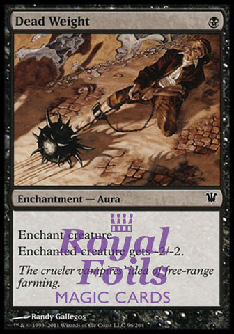 Dead Weight 2x FOIL ISD MTG Innistrad Common 1 MINT 1 VF black