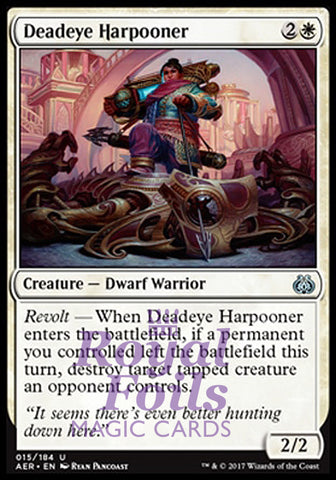Deadeye Harpooner 2x FOIL AER MTG Aether Revolt Uncommon MINT white