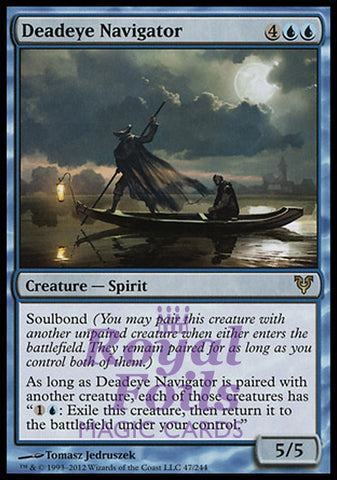 Deadeye Navigator 1x FOIL AVR MTG Avacyn Restored Rare MINT blue