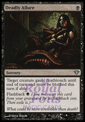 Deadly Allure 2x FOIL DKA MTG Dark Ascension Uncommon NM+ black