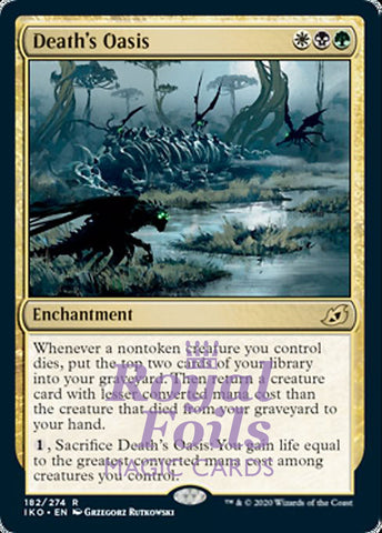 **2x FOIL Death's Oasis** IKO MTG Ikoria Rare MINT white black green