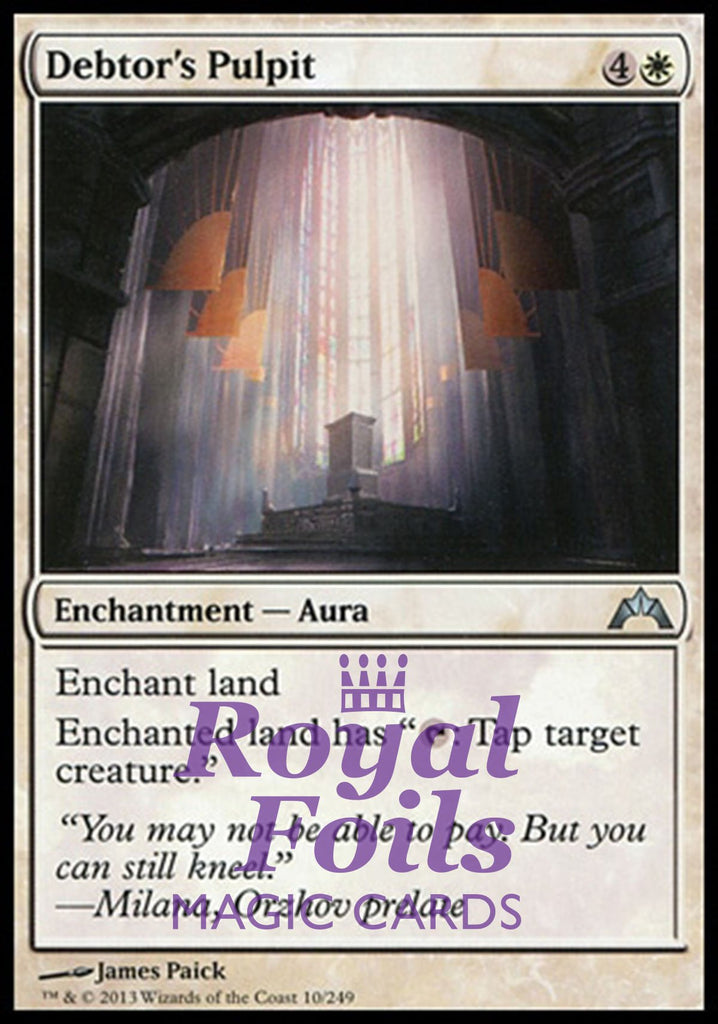 Debtor's Pulpit 4x FOIL GTC MTG Gatecrash Uncommon MINT white