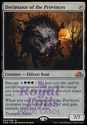 **1x FOIL Decimator of the Provinces** EMN MTG Eldritch Moon Mythic MINT colorless