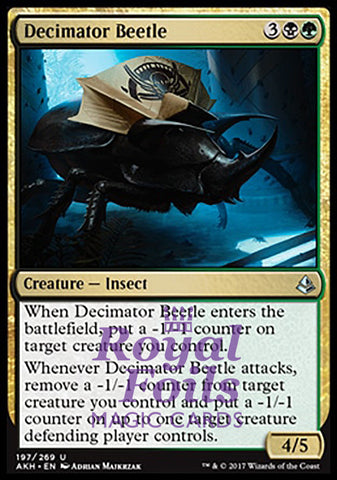 Decimator Beetle 2x FOIL AKH MTG Amonkhet Uncommon MINT black green
