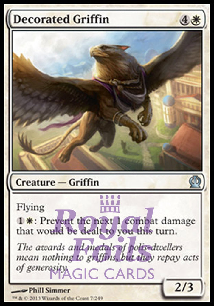Decorated Griffin 4x FOIL THS MTG Theros Uncommon MINT white