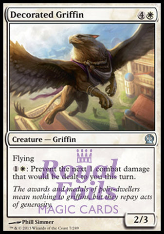 Decorated Griffin 4x FOIL THS MTG Theros Uncommon MINT white