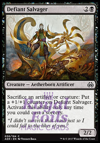 Defiant Salvager 4x FOIL AER MTG Aether Revolt Common MINT black