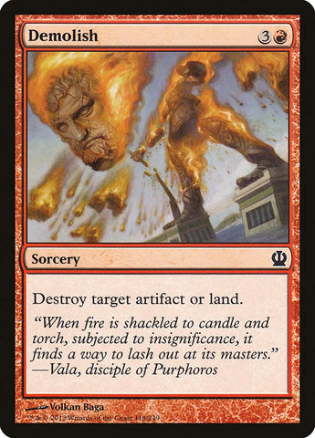 Demolish 4x FOIL THS MTG Theros Common MINT red