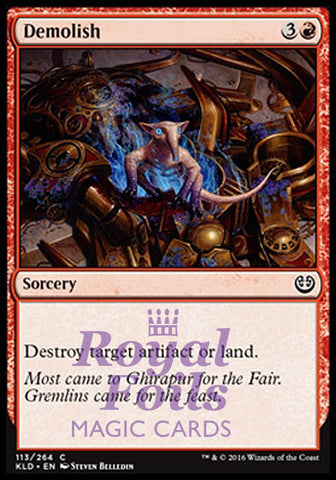 Demolish 4x FOIL KLD MTG Kaladesh Common MINT red