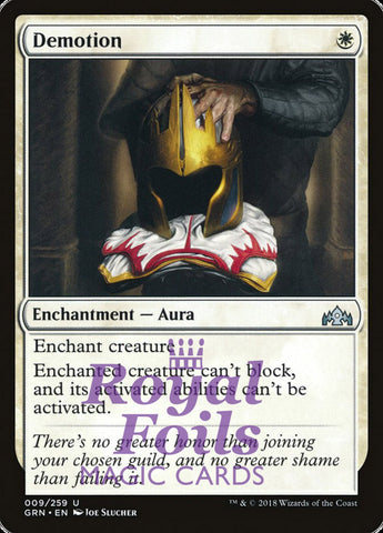 Demotion 2x FOIL GRN MTG Guilds of Ravnica Uncommon MINT white