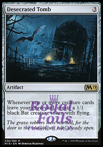 **1x FOIL Desecrated Tomb** M19 MTG Core Set 2019 Rare MINT artifact