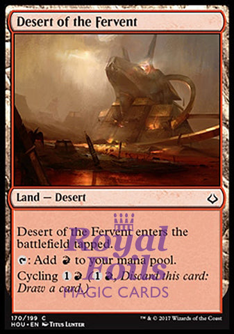 Desert of the Fervent 1x FOIL HOU MTG Hour of Devastation Common MINT land red