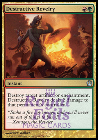 Destructive Revelry 1x FOIL THS MTG Theros Uncommon MINT red green