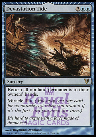 Devastation Tide 1x FOIL AVR MTG Avacyn Restored Rare MINT blue