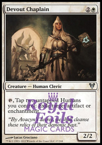 Devout Chaplain 2x FOIL AVR MTG Avacyn Restored Uncommon MINT white