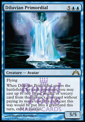 **1x FOIL Diluvian Primordial** GTC MTG Gatecrash Rare MINT blue