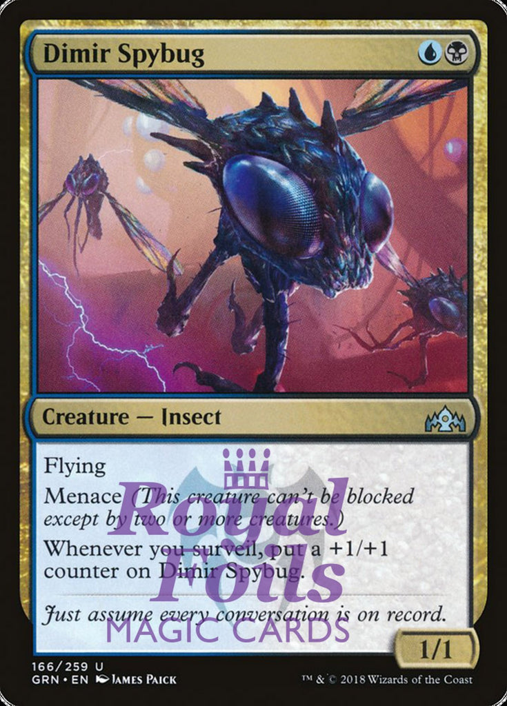 Dimir Spybug 2x FOIL GRN MTG Guilds of Ravnica Uncommon MINT blue black