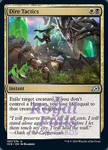 Dire Tactics 2x FOIL IKO MTG Ikoria Uncommon MINT white black