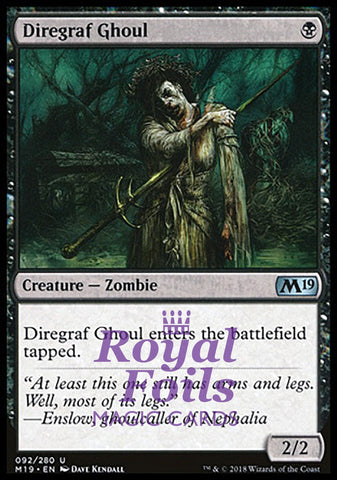 Diregraf Ghoul 2x FOIL M19 MTG Core Set 2019 Uncommon MINT black