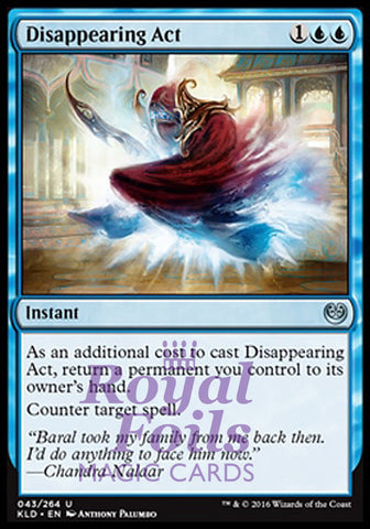Disappearing Act 2x FOIL KLD MTG Kaladesh Uncommon MINT blue