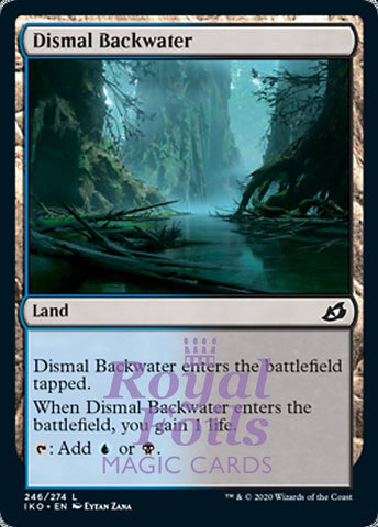 Dismal Backwater 4x FOIL IKO MTG Ikoria Common MINT blue black